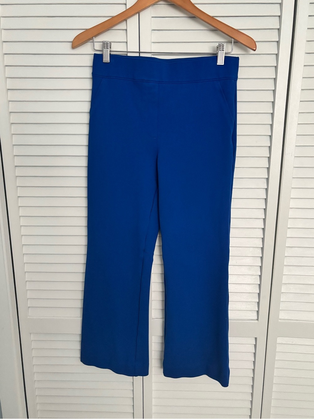 Spanx Cobalt Blue Pull On Wide Leg Pants, Size Medium